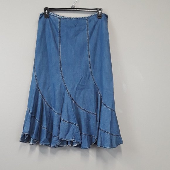 Style & Co. Dresses & Skirts - Style & Co Petites Denim BOHO maxi skirt size 12P